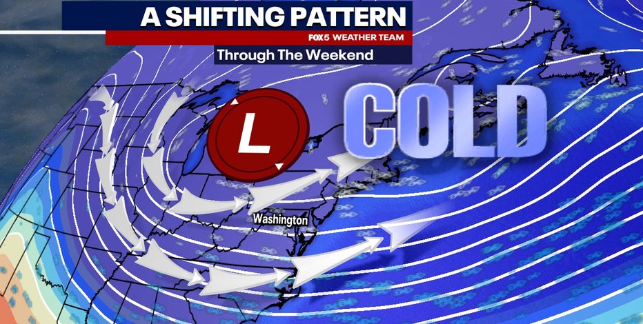 Icy road conditions with wind chills following Friday snowfall in DC, Maryland &amp; Virginia