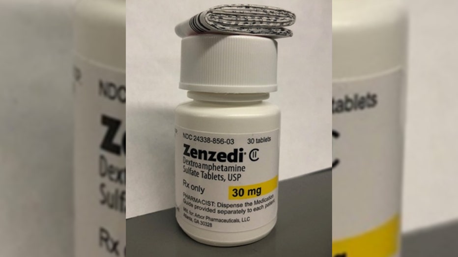 The recalled Zenzedi medication is part of lot number F230169A and expires in June 2025, according to the recall notice. (Credit: FDA/Azurity Pharmaceuticals)