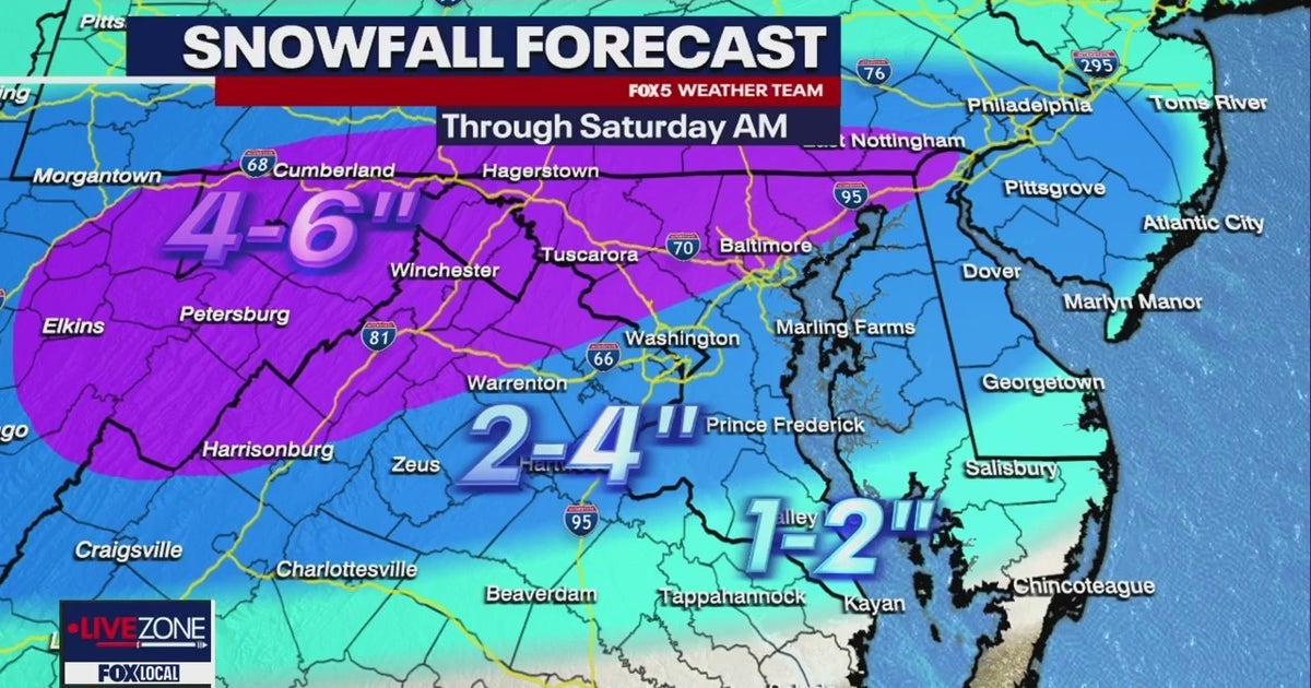 Is it going to snow? How much to expect this weekend in DC, Maryland ...