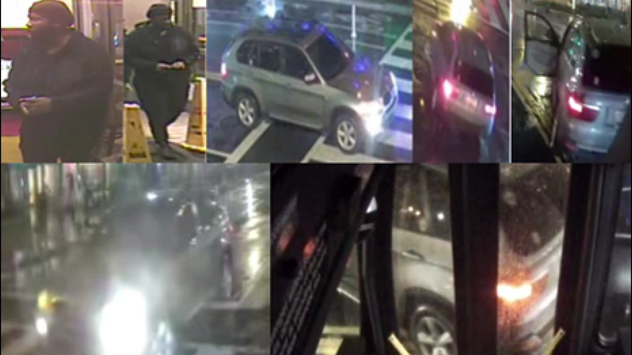 警方发布的图像显示涉及劫车、抢劫和绑架的车辆