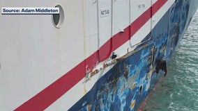 Carnival Magic cruise ship damaged during storm; cruisers left in Jamaica for hours