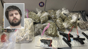 Alleged drug dealer arrested with 12 pounds of marijuana, mushrooms, codeine, guns in Fairfax