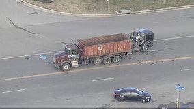 Driver killed in crash with dump truck in Lorton