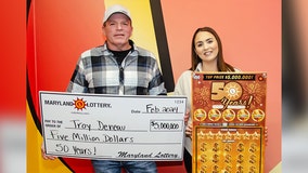 Maryland man wins $5 million lottery scratch-off prize