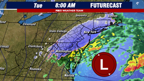 Snow in DC region could impact schools, morning commute Tuesday
