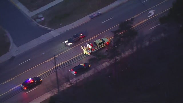 Maryland police chase suspect arrested after stealing tow truck