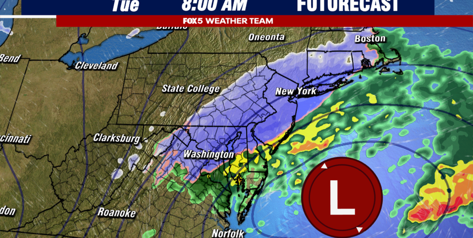Snow in DC region could impact schools, morning commute Tuesday
