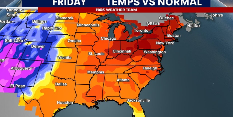Winter will return to DC following springlike weekend with temps nearly 20 degrees above normal