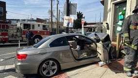 Vehicle rams into DC building in multi-vehicle collision, leaves 1 seriously injured: police