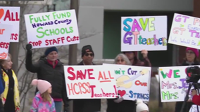 Howard County parents and students protest budget cuts