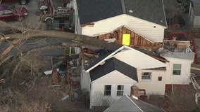 Tree crashes onto Montgomery County home