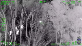 Suspects jump out of moving stolen vehicle, caught with Fairfax County helicopter & K-9