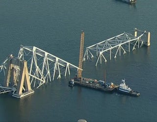 Cranes to cause traffic pause on Francis Scott Key, Chesapeake Bay Bridges