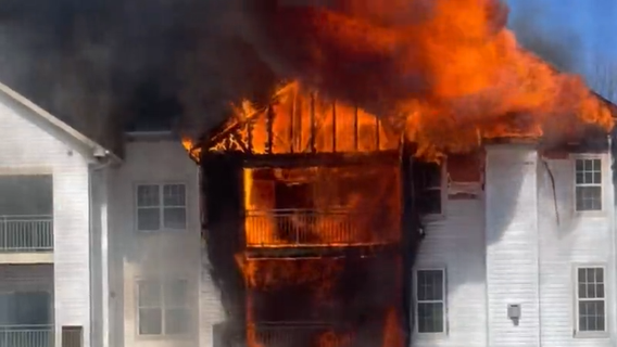 Firefighters save three people and dog from blaze engulfing Bowie condos