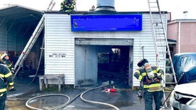 Garage in Prince George's County catches on fire with vehicle inside