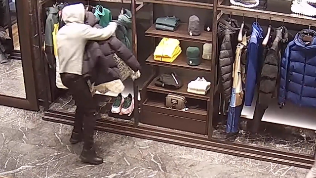 WATCH: Thieves caught on camera stealing over $36,000 worth of merchandise at Moncler