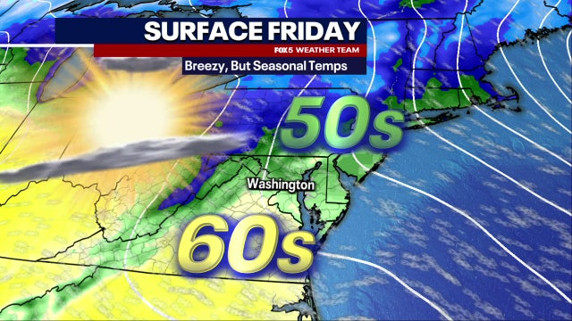 Easter Sunday forecast: Temperatures near 70 degrees after chance for rain Saturday