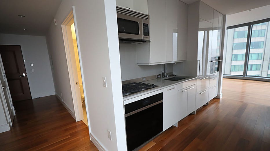 FILE - The view inside of a condo on Jan. 26, 2024, in Boston, Massachusetts. (Photo by Suzanne Kreiter/The Boston Globe via Getty Images)