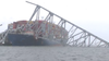 Baltimore Key Bridge cleanup continues amid heavy rain, wind