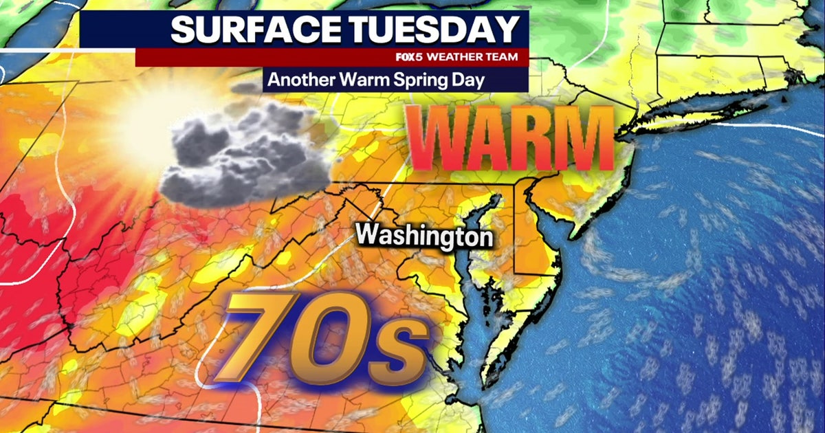 Sunny and warm Tuesday with highs in the 70s; showers likely Wednesday ...