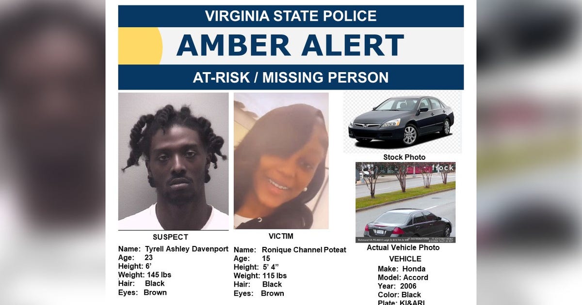 Virginia Amber Alert: Richmond teen abducted; believed to be in ...