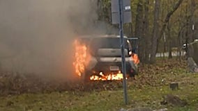 Virginia man assaults woman and officer, vehicle goes up in flames following chase