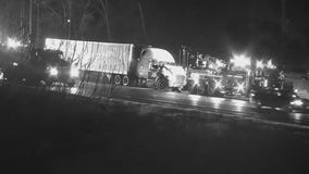 Tractor-trailer crash on I-495 in Montgomery County leaves 1 hurt, causes delays