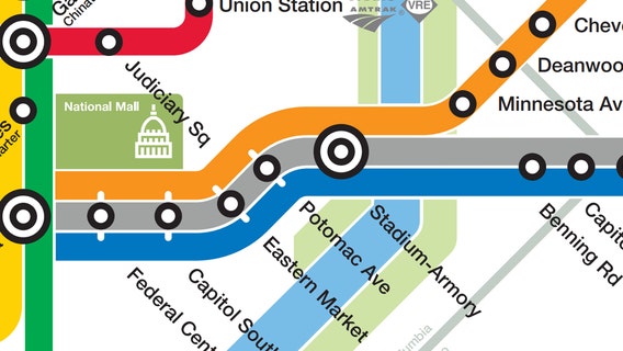 Man dead after struck by Metro train outside Stadium-Armory station