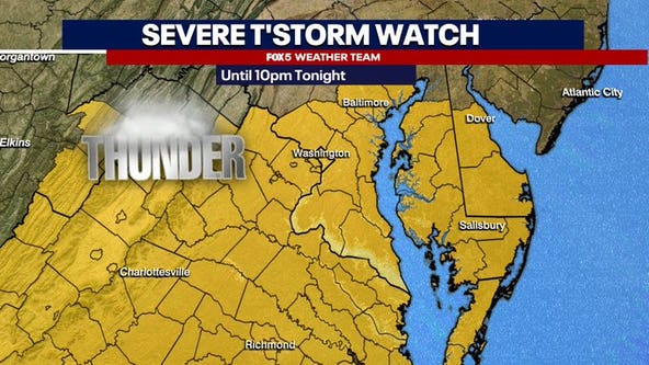 DC weather: Severe thunderstorm watch for DC area