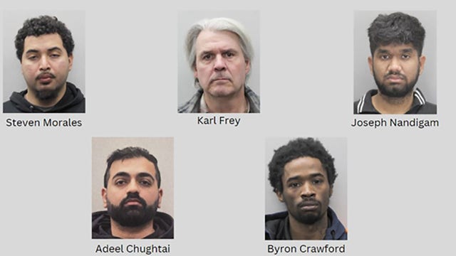 5 men arrested in Fairfax County police sting targeting suspected online child predators