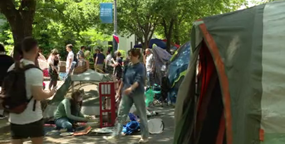 GWU protest organizers vow to stay on campus until demands are met