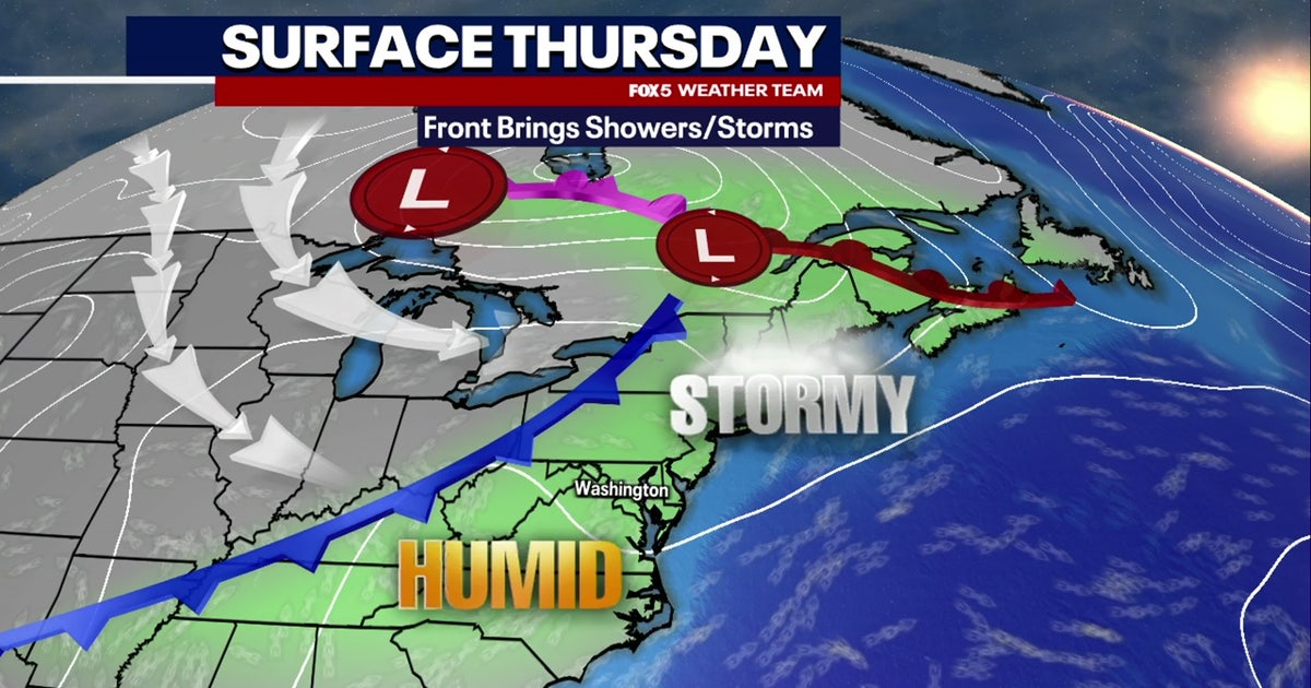 Showers, thunderstorms possible Thursday afternoon | FOX 5 DC