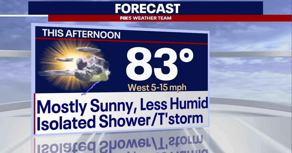Sunny, warm with chance of isolated showers, thunderstorms Tuesday ...