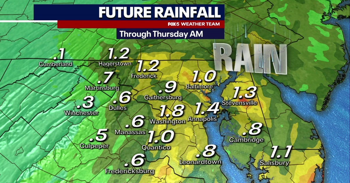 Scattered showers, thunderstorms Tuesday as wet weather returns to DC ...
