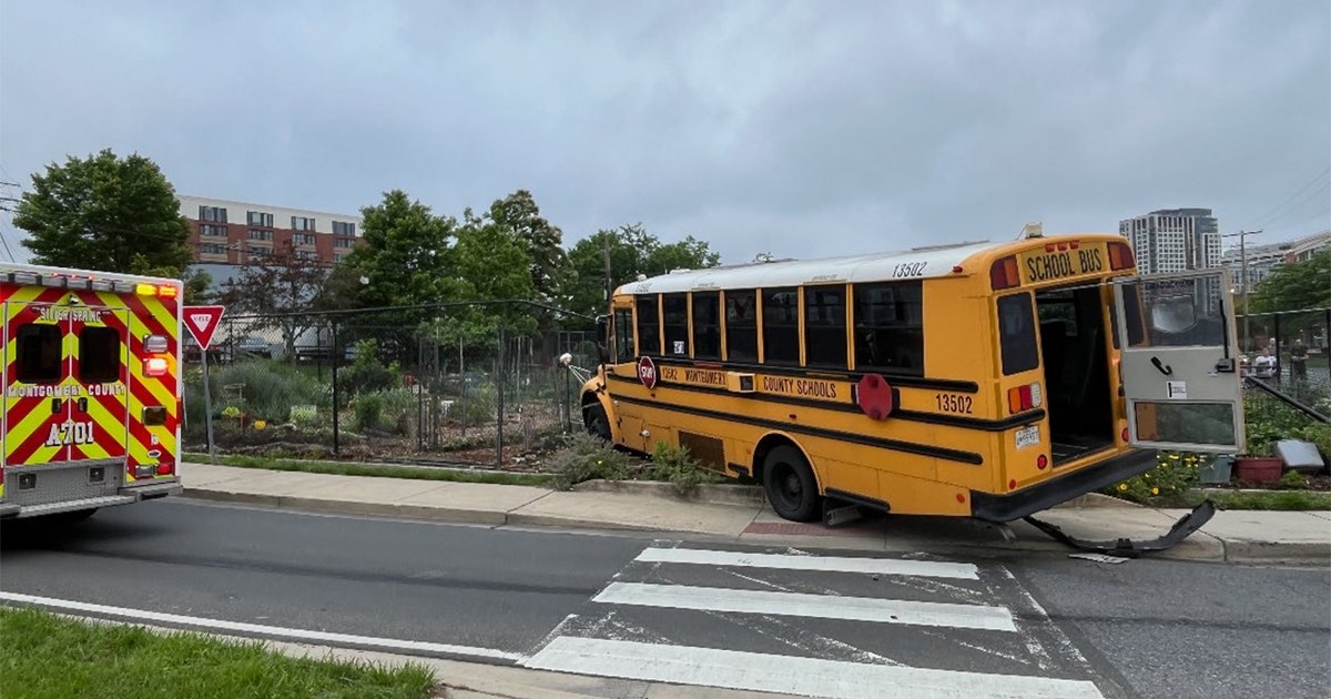 5 hurt in collision involving SUV, school bus in Silver Spring | FOX 5 DC