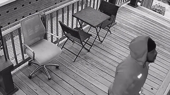 DC woman shares alarming footage of man peeping into home