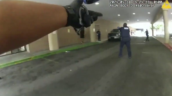 Police body camera video shows officer shoot man after being stabbed in DC