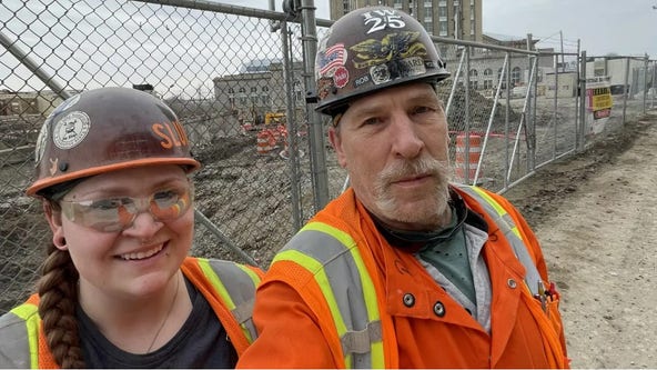 Father-daughter ironworker duo champion the rise of vocational learning