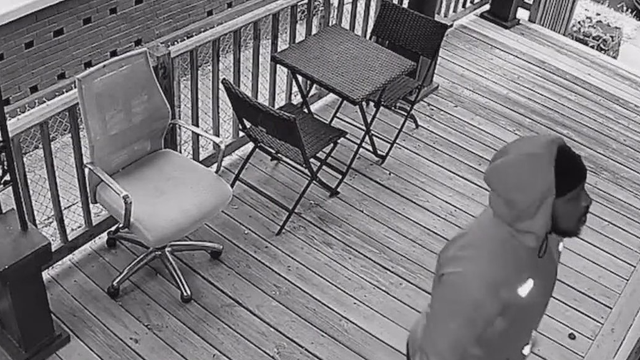 DC woman shares alarming footage of man peeping into home