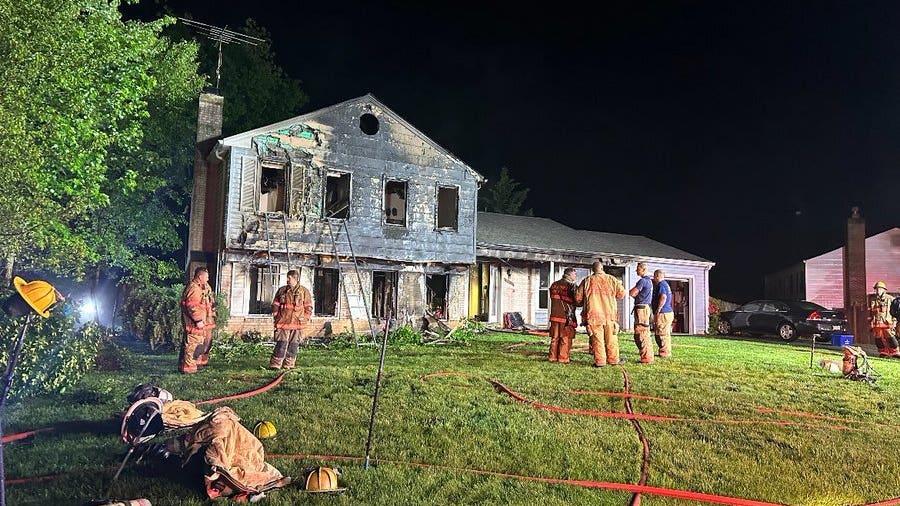 Family displaced after lightning strike starts house fire in Montgomery County