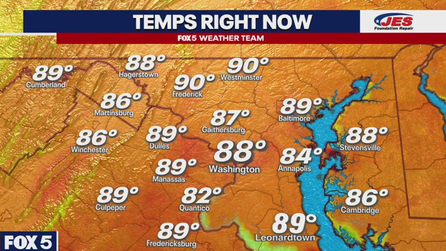 DC region records first 90-degree day of the year