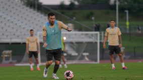 Lionel Messi and Argentina National Team practice at George Mason University