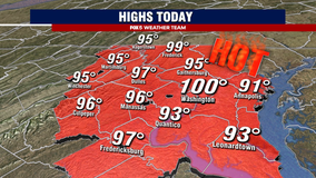 100-degree temperatures across DC, Maryland & Virginia