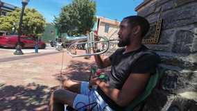 Maryland street performer arrested for refusing to stop playing his amplified horn