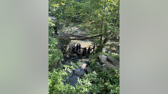 Hiker rescued after falling 30 feet into ravine at Montgomery County park