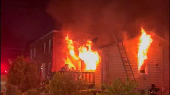 Overnight fire rips through home in Southeast DC