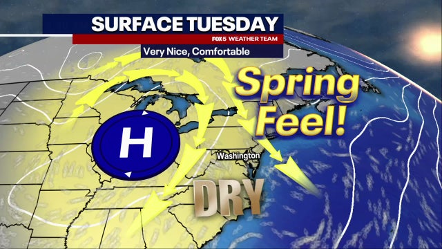 Sunny, warm, and beautiful Tuesday; temperatures in the 90s later in the week