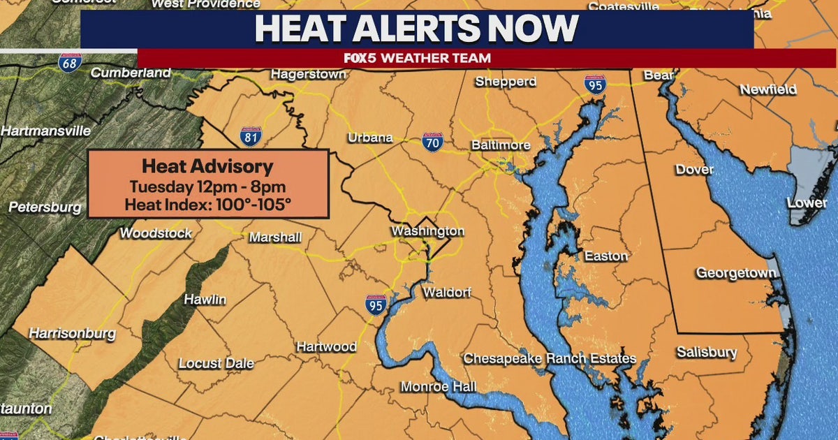 DC heat advisory issued Tuesday as hot, humid conditions persist | FOX 5 DC