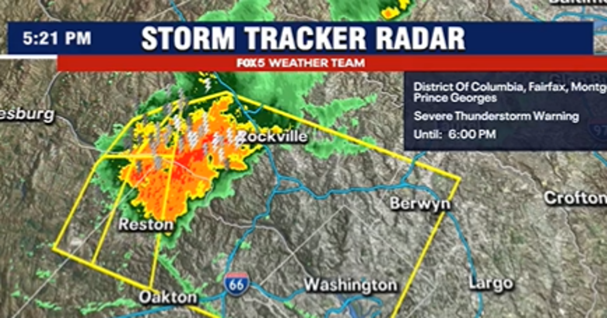 Severe Thunderstorm Warnings issued for parts of DC, Maryland, Virginia ...