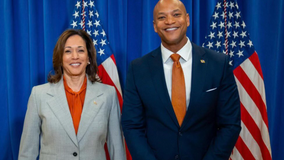 Gov. Wes Moore shows his support of VP Kamala Harris "President of the United States is a Black job"